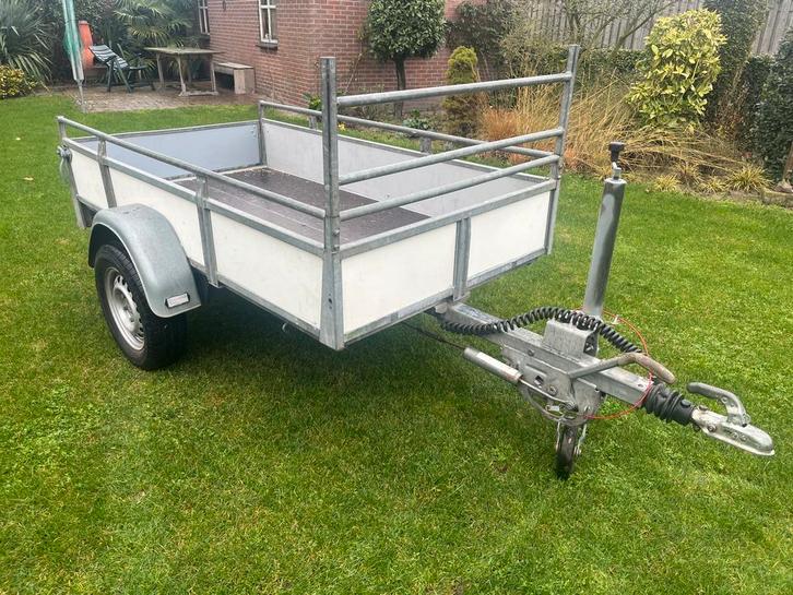 Saris enkelasser geremd met kenteken, Auto diversen, Aanhangers en Bagagewagens, Zo goed als nieuw, Ophalen