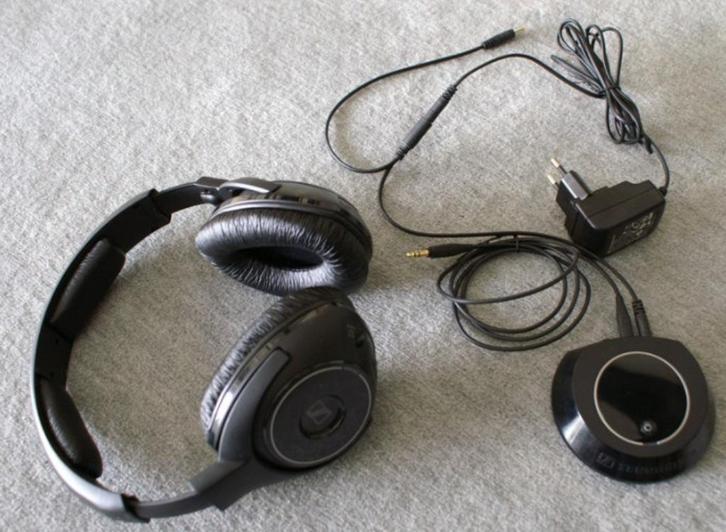 Sennheiser HDR 160 - Draadloze koptelefoon - met zendstation, Audio, Tv en Foto, Koptelefoons, Gebruikt, Over oor (circumaural)