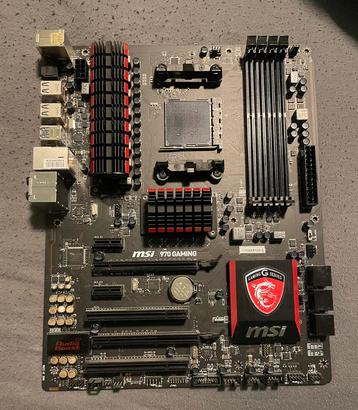 Msi 970 Gaming moederbord met cpu koeler beschikbaar voor biedingen