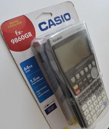 CASIO fx-9860 GII GRAFISCHE REKENMACHINE NIEUW!! beschikbaar voor biedingen