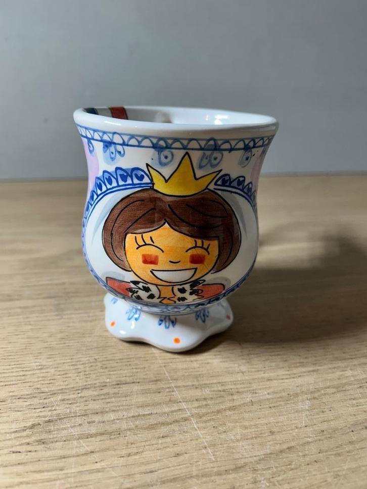 Blond Amsterdam Koningin Beatrix 25 Jaar op de Troon Mok, Huis en Inrichting, Keuken | Servies, Zo goed als nieuw, Kop(pen) en/of Schotel(s)