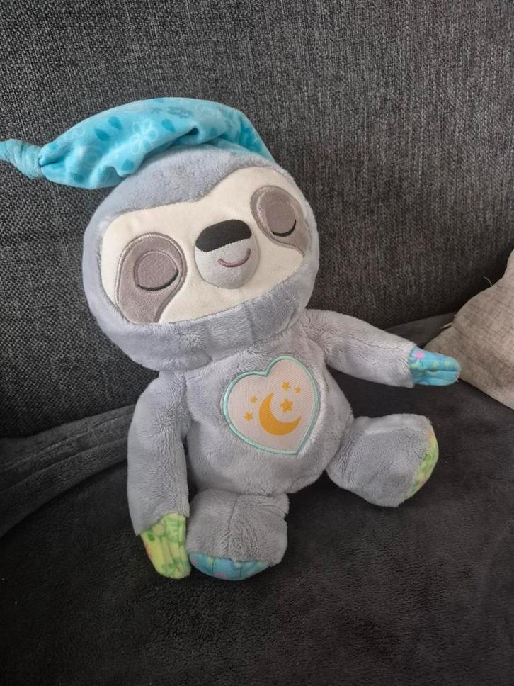 VTech Snoozy Luiaard - Muziek & Licht, Kinderen en Baby's, Speelgoed | Knuffels en Pluche, Zo goed als nieuw, Overige typen, Ophalen of Verzenden