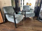 Fauteuil Lars Verours Adore blauw, Huis en Inrichting, Fauteuils, Ophalen, Zo goed als nieuw, 75 tot 100 cm, 50 tot 75 cm