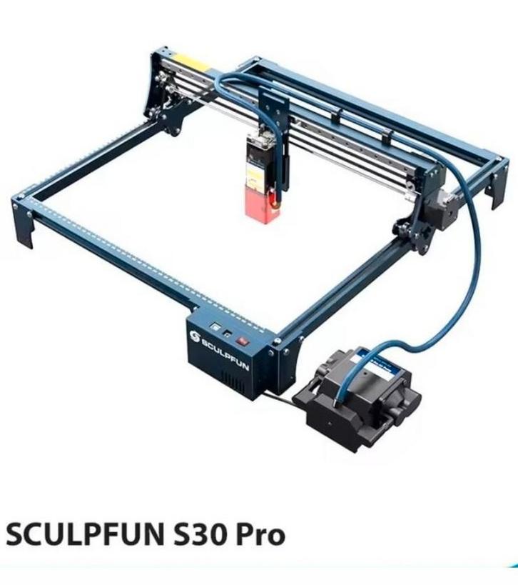 SCULPFUN S30 Pro 10 watt Lasergraveermachinemet air assist, Computers en Software, 3D Printers, Nieuw, Ophalen of Verzenden