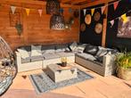 Ruime loungeset / hoekbank / grijs / 6 pers., Tuin en Terras, Tuinsets en Loungesets, Ophalen, Hocker, Zo goed als nieuw, Loungeset