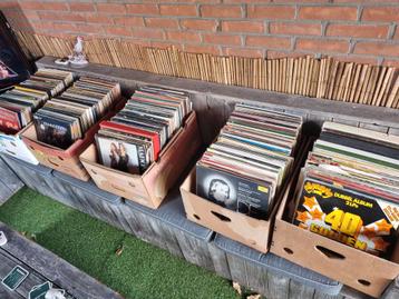 Grote partij Vinyl Lp's 10 bananen dozen vol beschikbaar voor biedingen