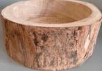 Houten boomstam-schaal, Ophalen of Verzenden, Zo goed als nieuw, Rond, Hout
