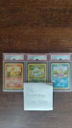1st edition Base starters Dutch 1999 pokemon kaart PSA9, Ophalen of Verzenden, Zo goed als nieuw, Meerdere kaarten, Foil