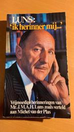 ‘Ik herinner mij…’ - J.M.A.H. Luns - Michel van der Plas, Ophalen of Verzenden, Zo goed als nieuw, Sport