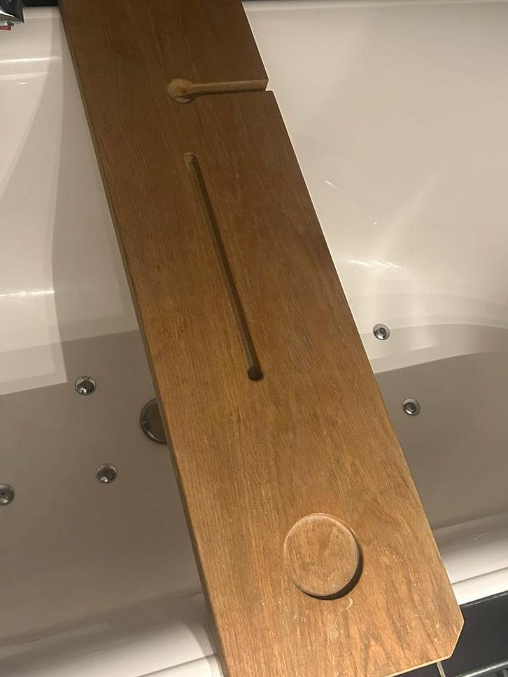 Eikenhouten badplank, Huis en Inrichting, Badkamer | Badtextiel en Accessoires, Gebruikt, Overige typen, Bruin, Ophalen