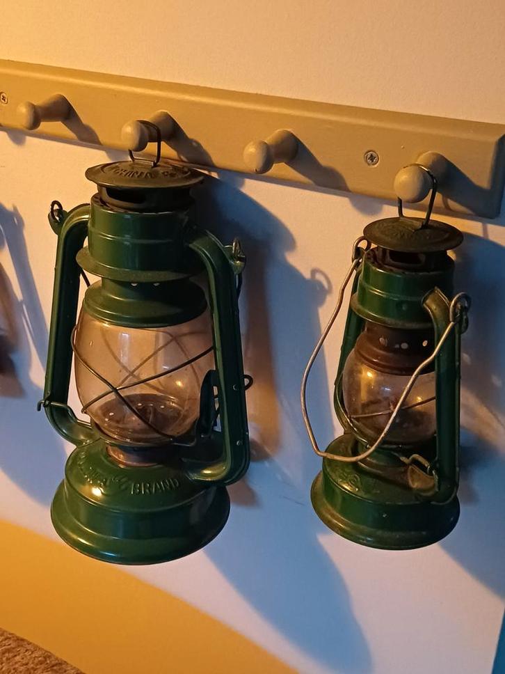 Oude Brocante Lantaarns - Verschillende Maten, Antiek en Kunst, Antiek | Lampen, Ophalen of Verzenden