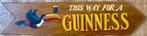 Handgeschilderd pubbord/This way for a Guinness/mancave, Reclamebord, Zo goed als nieuw, DeKameraadschap, Dj.kammeraat@telfort.nl