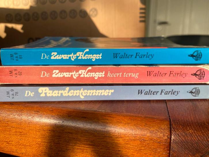 Walter Farley - De Zwarte Hengst serie (3 boeken), Boeken, Partijen en Verzamelingen, Gelezen, Kind en Jeugd, Ophalen of Verzenden