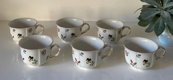 6 Villeroy & Boch petite fleur theekopjes beschikbaar voor biedingen