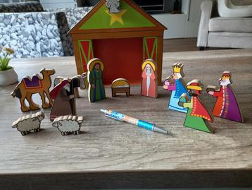 Houten kerststal kinderen beschikbaar voor biedingen