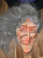 Heksenmasker met hoed - Halloween, Ophalen of Verzenden