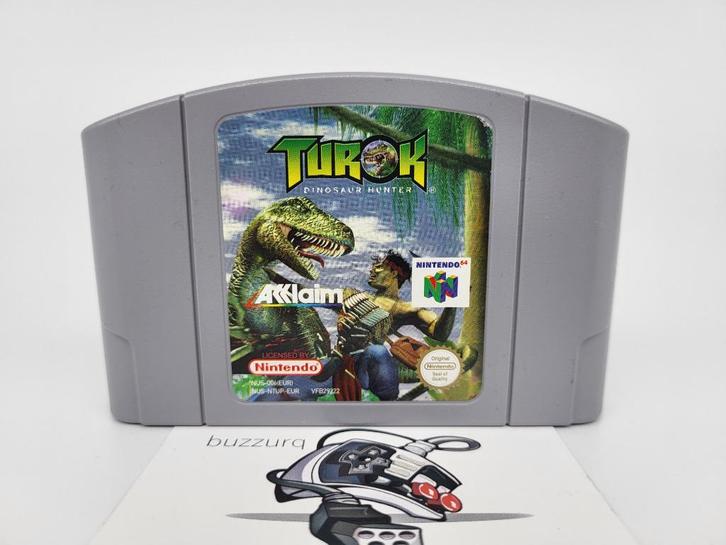 Turok: Dinosaur Hunter - Nintendo 64 - N64 Cartridge - EUR, Spelcomputers en Games, Games | Nintendo 64, Gebruikt, Avontuur en Actie