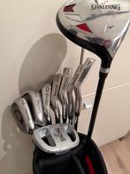Spalding golfset RH met putter, tas en houten 3., Ophalen, Gebruikt, Set, Overige merken