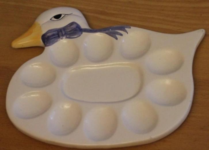 Eierschaal  Gans  114073, Huis en Inrichting, Keuken | Servies, Zo goed als nieuw, Schaal of Schalen, Overige stijlen, Keramiek