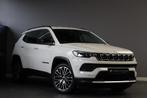 Jeep Compass 1.3T Limited Navigatie Camera Led Clima, Auto's, Jeep, Voorwielaandrijving, 4 cilinders, Leder en Stof, Wit