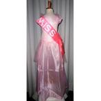 Nieuw ! Maat 128 Roze Miss Jurk Met Sjerp / Prinsessenjurk, Kinderen en Baby's, Carnavalskleding en Verkleedspullen, Ophalen of Verzenden