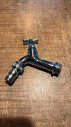 Tapkraan 3/4” met kruk, Ophalen of Verzenden, Nieuw, Chroom, Kraan