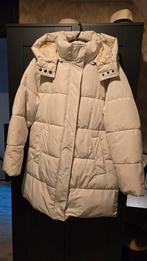 Warme beige/witte winterjas maat 46., Kleding | Dames, Beige, Maat 46/48 (XL) of groter, Anytime, Ophalen of Verzenden