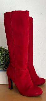 Trend One rode laarzen maat 37 [DMv], Kleding | Dames, Ophalen of Verzenden, Hoge laarzen, Zo goed als nieuw, Rood