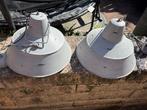 Twee industriele lampen, Ophalen, Gebruikt, Metaal, Minder dan 50 cm