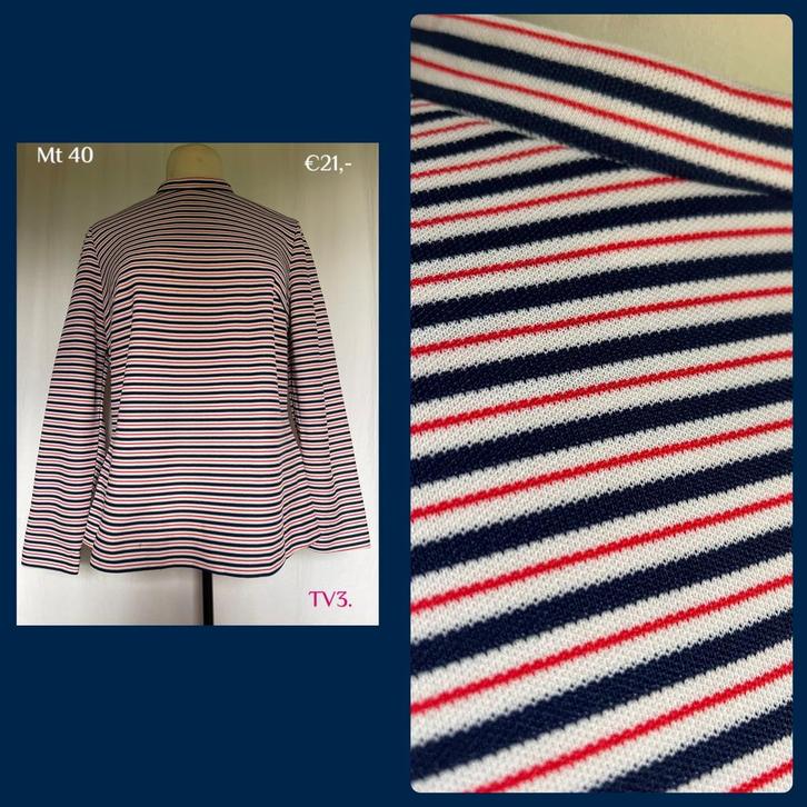 TV3. Vintage shirt mt 40, Kleding | Dames, T-shirts, Gedragen, Maat 38/40 (M), Overige kleuren, Lange mouw, Verzenden