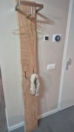 Moderne houten wandpaneel kapstok, Wandkapstok, Ophalen of Verzenden, Zo goed als nieuw, Minder dan 100 cm
