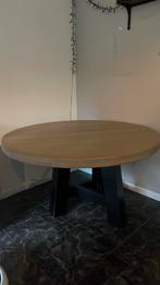 Ronde eettafel 130cm massief hout, Huis en Inrichting, Tafels | Eettafels, Gebruikt, 100 tot 150 cm, Rond, Ophalen of Verzenden