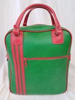 Superleuke vintage tas skai kunstleer groen rood, Ophalen of Verzenden, Gebruikt, Rood, Handtas