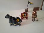 Playmobil ridder met paart en diverse wapens, Ophalen, Gebruikt