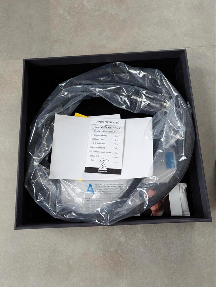 Shunyata Delta NR stroomkabel., Audio, Tv en Foto, Audiokabels en Televisiekabels, Zo goed als nieuw, Overige kabels, Minder dan 2 meter