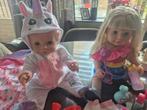 baby born baby en peutermeisje met haar plus  accessoires, Kinderen en Baby's, Speelgoed | Poppen, Ophalen of Verzenden, Zo goed als nieuw