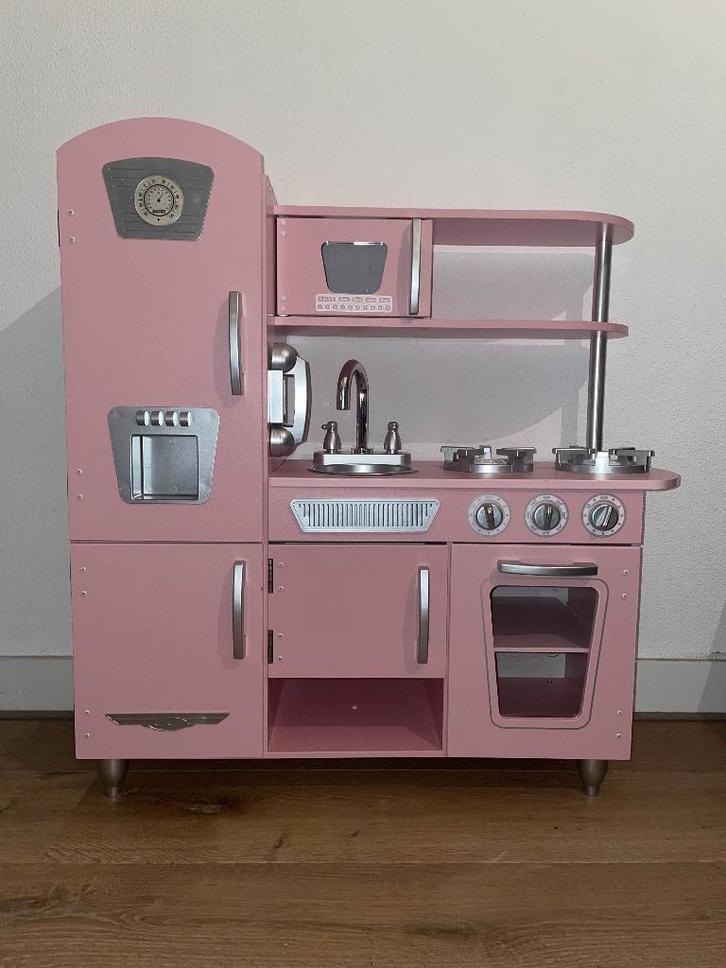 KidKraft Roze Vintage Speelgoed Keuken, Kinderen en Baby's, Speelgoed | Speelkeukens, Gebruikt, Speelkeuken, Hout, Ophalen