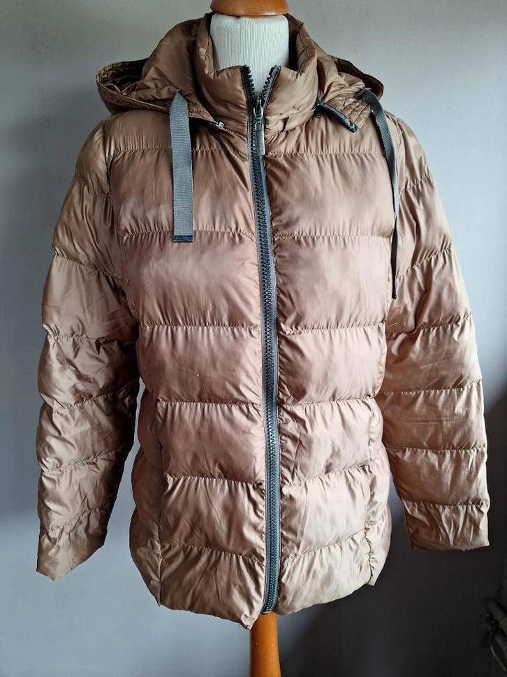 Mooie goud/bronzen winter jas van Etage, maat M, Kleding | Dames, Jassen | Winter, Zo goed als nieuw, Maat 38/40 (M), Ophalen of Verzenden