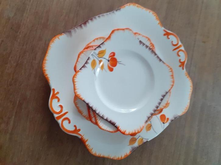 gebaksstel uit grootmoederstijd, Huis en Inrichting, Keuken | Servies, Gebruikt, Overige typen, Overige stijlen, Porselein, Ophalen