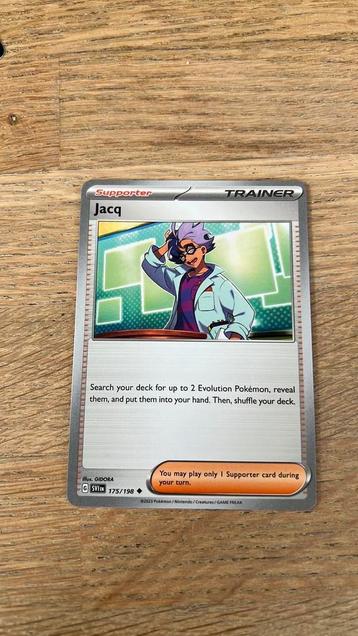 Pokémon kaart 175/198 Trainer Supporter Jacq beschikbaar voor biedingen