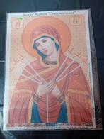 Russisch icoon patroon op linnen (12), Ophalen of Verzenden, Nieuw, Handborduren, Patroon