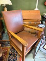 Vintage Leren Fauteuil, Ophalen of Verzenden