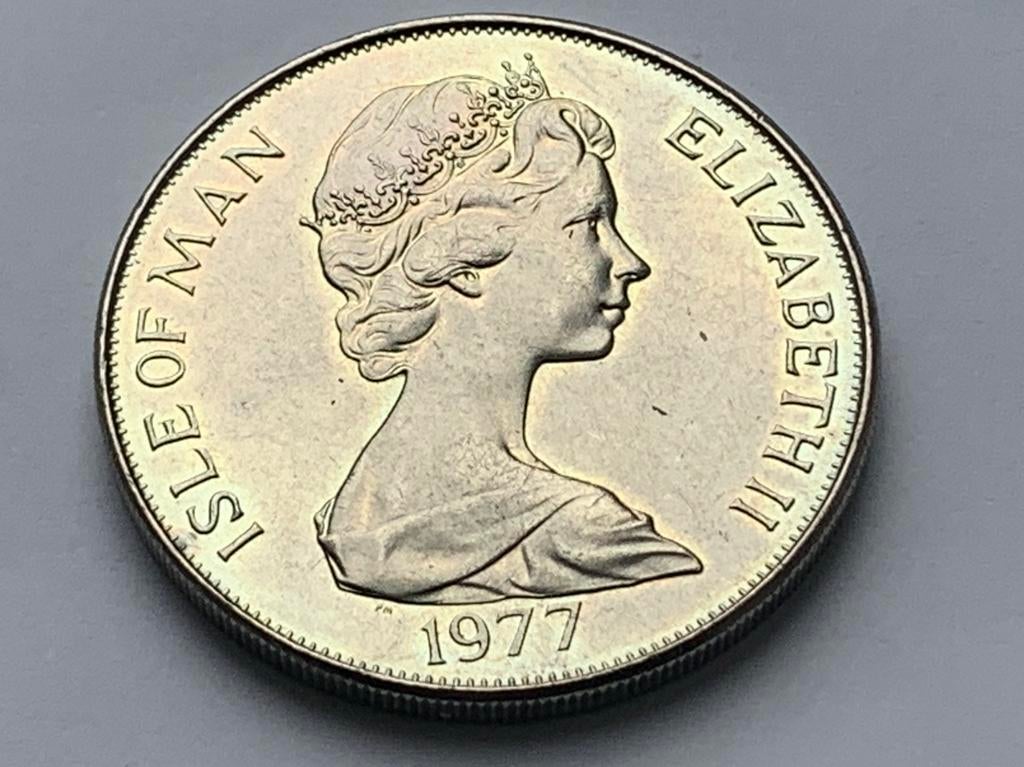 Zilveren munt elisabeth 2 1977, Ophalen of Verzenden, Overige landen, Overige waardes