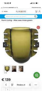 Mooie Ferm Living Alas vaas in de kleur mosgroen., Huis en Inrichting, Woonaccessoires | Vazen, Nieuw, Ophalen of Verzenden, Glas