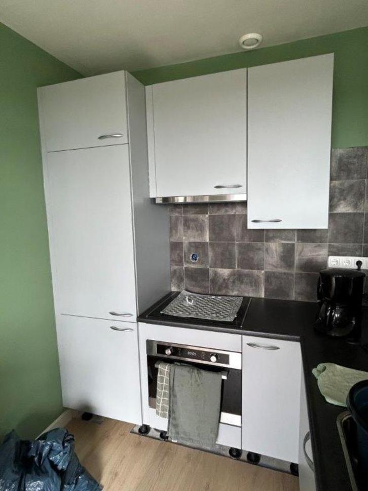 hoekkeuken Bribus, Huis en Inrichting, Keuken | Complete keukens, Zo goed als nieuw, Hoekkeuken, Grijs, Overige materialen, Ophalen