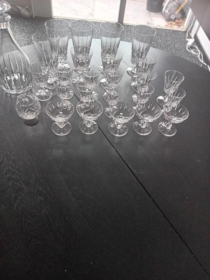 Kristallen servies, Antiek en Kunst, Antiek | Glas en Kristal, Ophalen of Verzenden