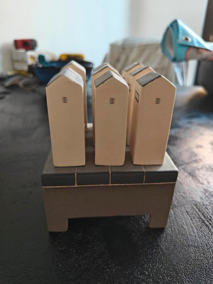 Keramiek Huisjes - Kunstenaar Atelier, Antiek en Kunst, Antiek | Keramiek en Aardewerk, Ophalen of Verzenden