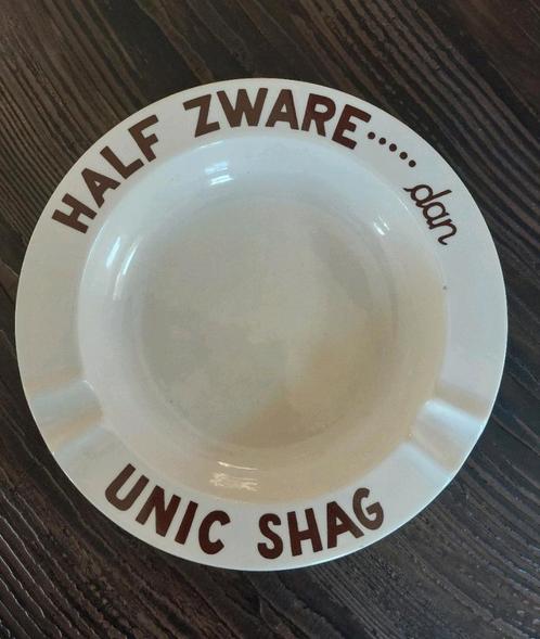 Vintage grote asbak Half zware..... dan Unic Shag, Verzamelen, Rookartikelen, Aanstekers en Luciferdoosjes, Zo goed als nieuw