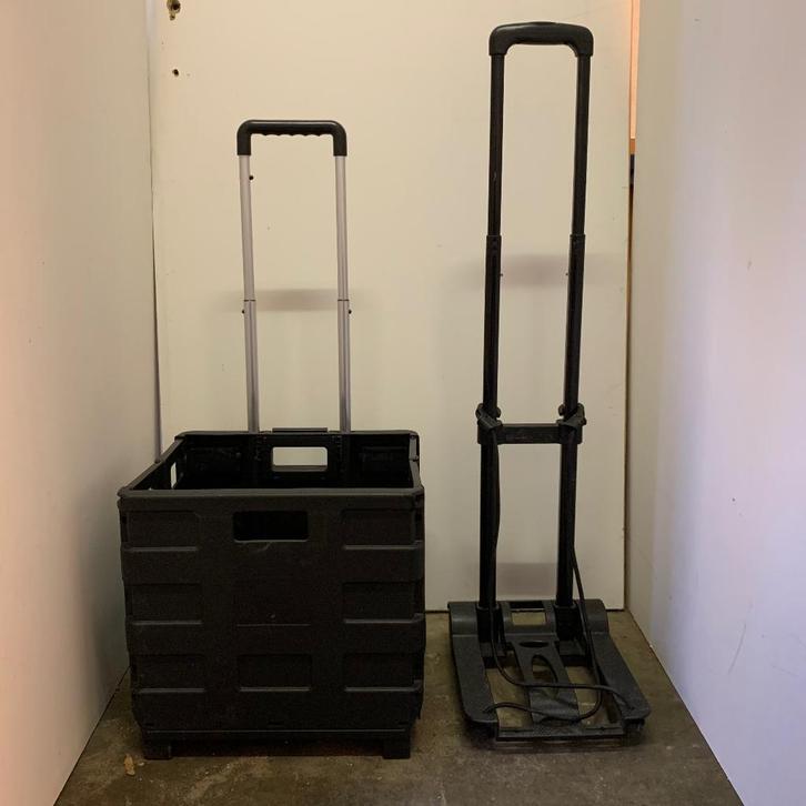 2x Opvouwbare transportkar /steekwagen/inklapbare krat(set), Doe-het-zelf en Verbouw, Transportwagens, Gebruikt, Transportkar