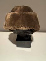 Vintage dames hoed artificial bont bruin - 59 cm, Gedragen, Hoed, 58 cm (L, 7¼ inch) of meer, Ophalen